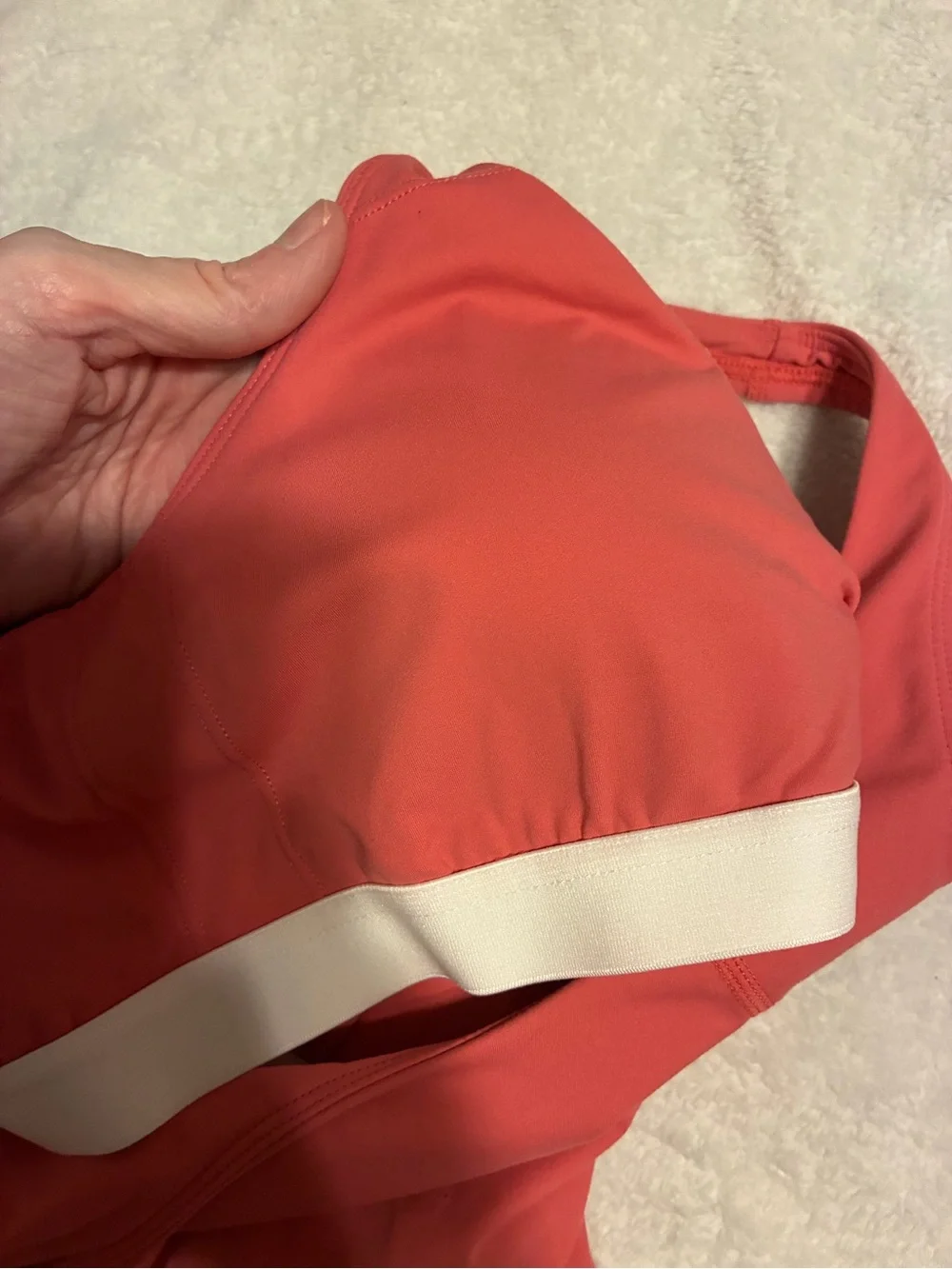 HALARA Coral-Red Scoop Sports Tank